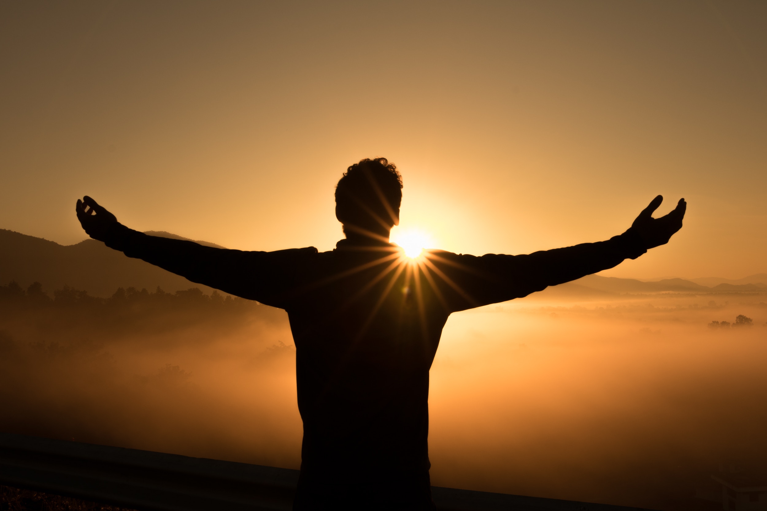 Man with Outstretched Arms