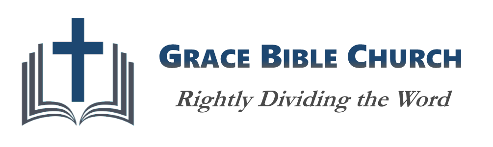Website Logo for Grace Bible Church with tagline "Rightly Dividing the Word"